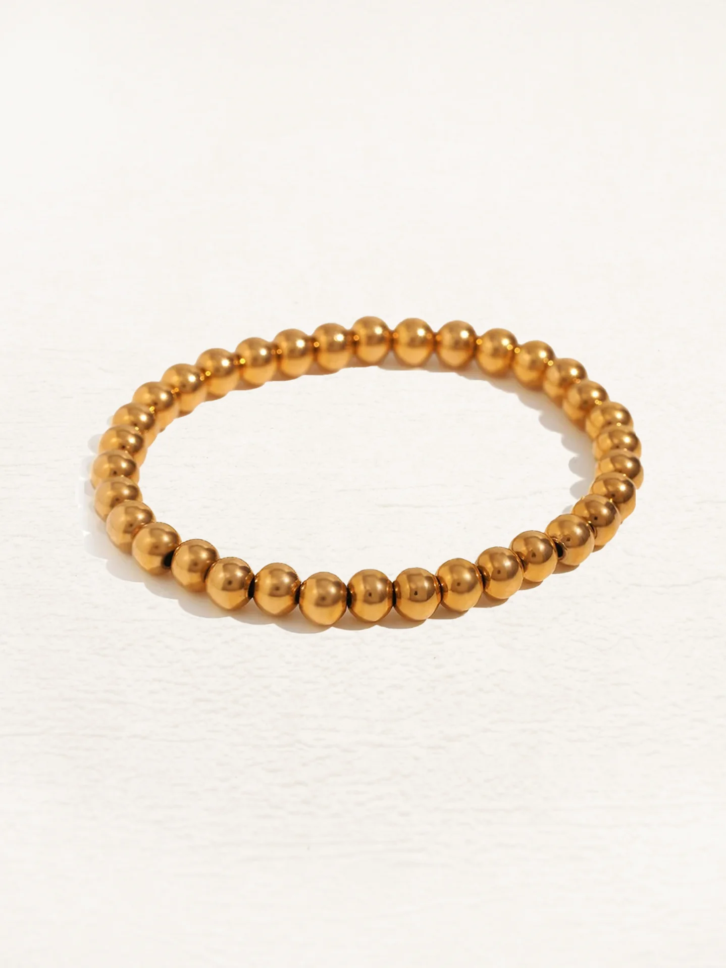 Dames armbanden met bolkralen – Elastische kralenarmbanden in set