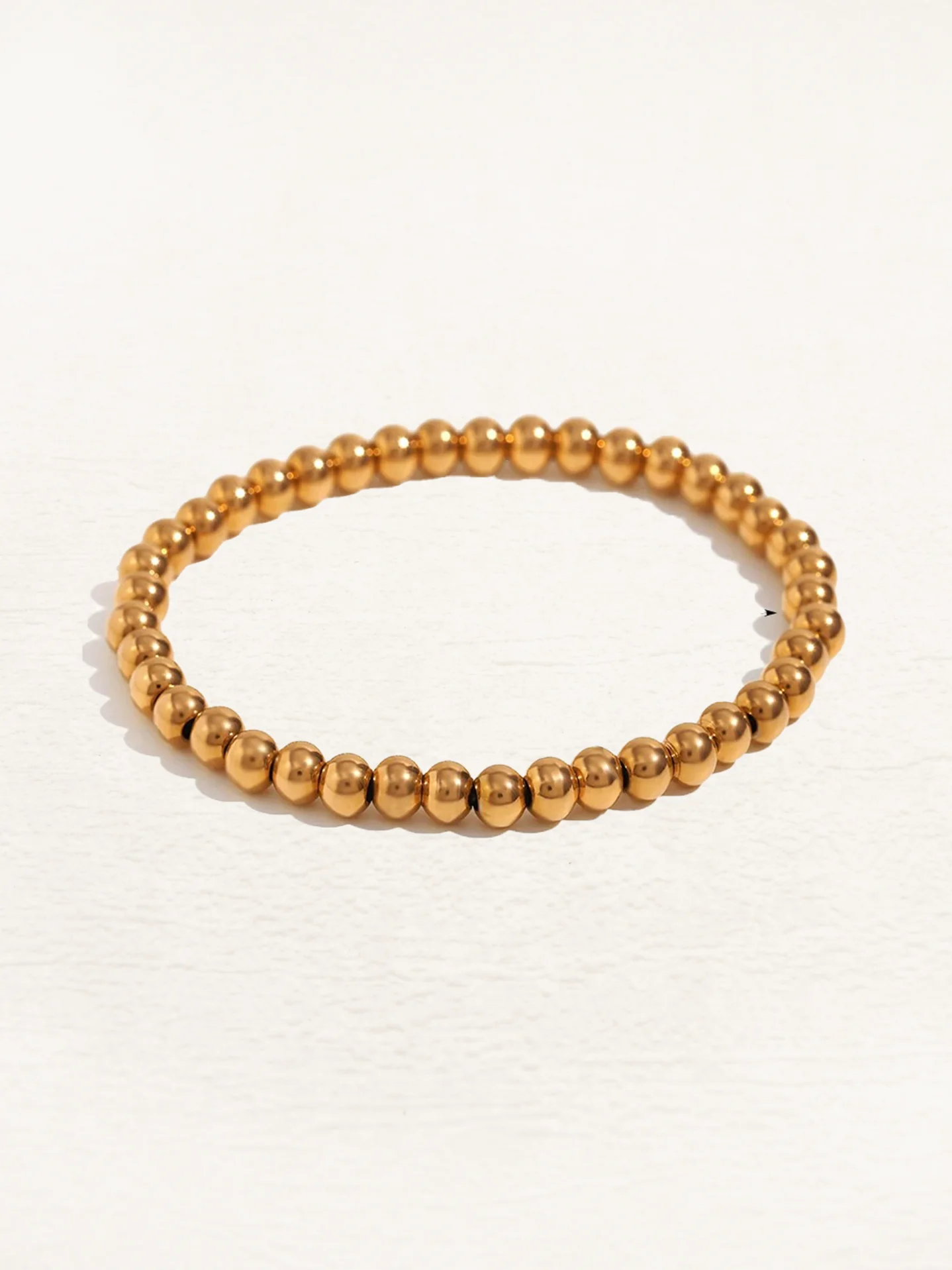 Dames armbanden met bolkralen – Elastische kralenarmbanden in set