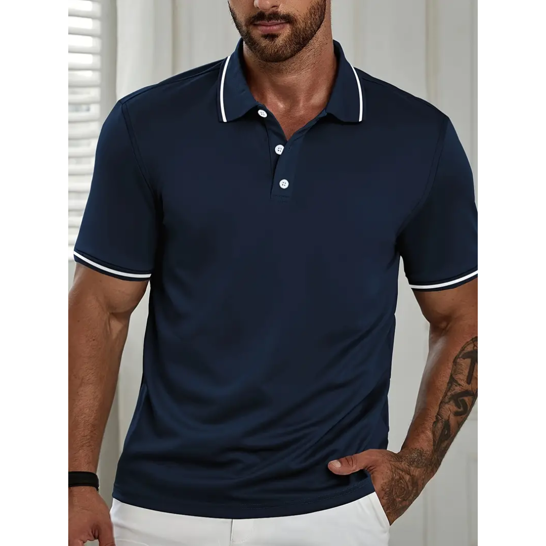 Willem - Casual polo met korte mouwen