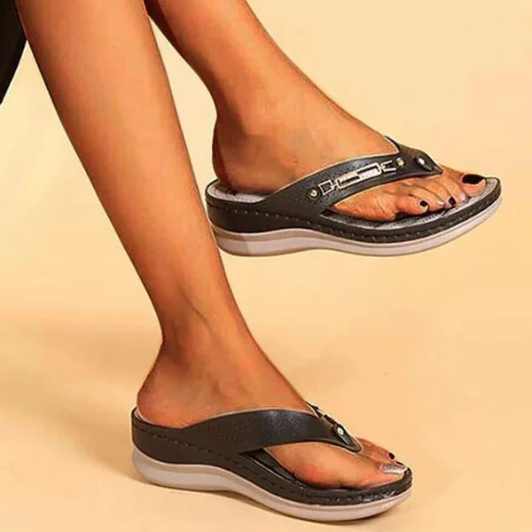 Orthopedische teenslippers met sleehak – Comfort voor elke stap