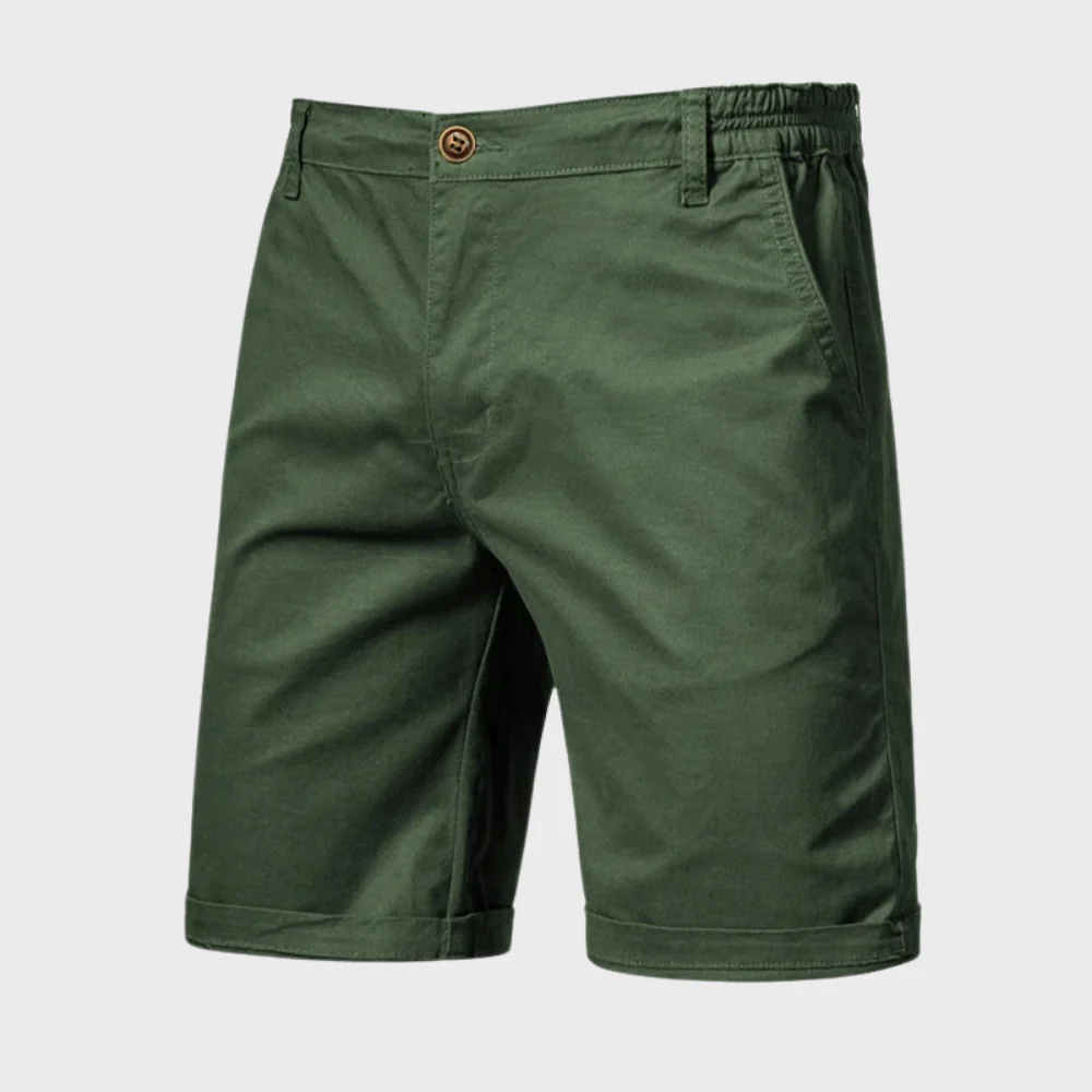 Heren Chino Short – Casual Katoenen Korte Broek met Elastische Taille