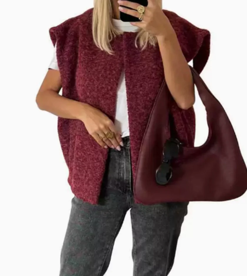 Gebreide mouwloze gilet – Warme laag met een nonchalante look