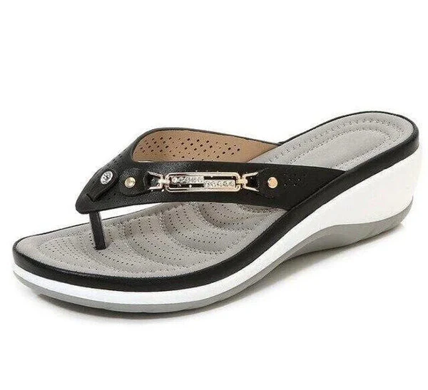Orthopedische teenslippers met sleehak – Comfort voor elke stap
