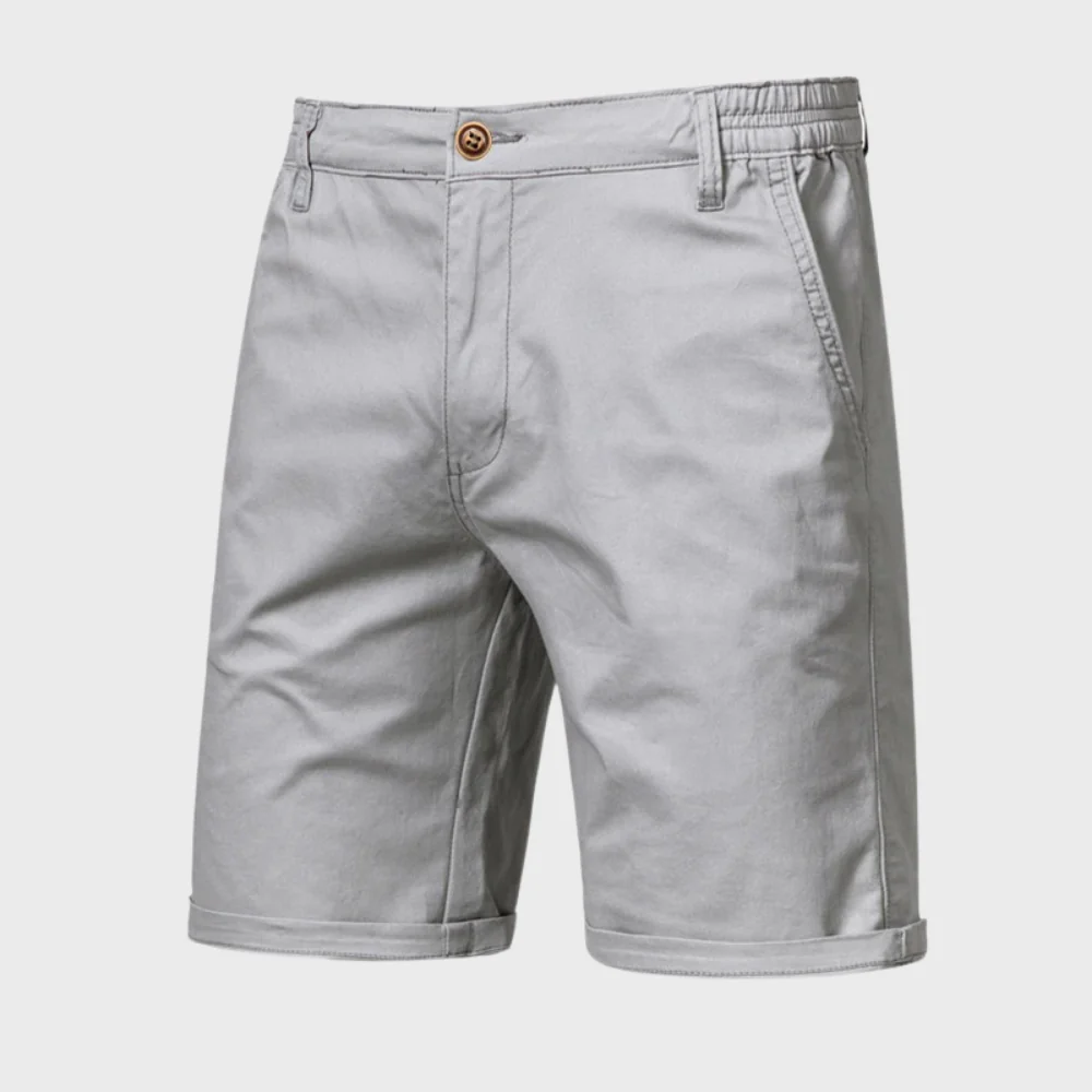 Heren Chino Short – Casual Katoenen Korte Broek met Elastische Taille