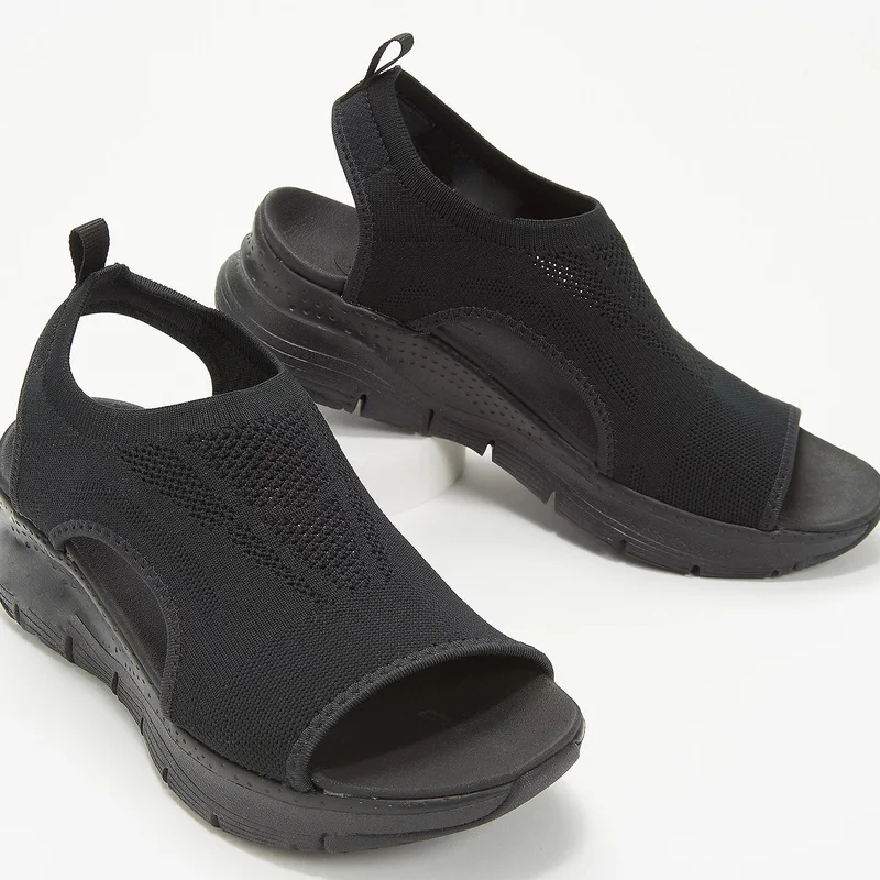 Dames Sandalen - Sportieve Instapper - Luchtig Mesh - Dempende Zool