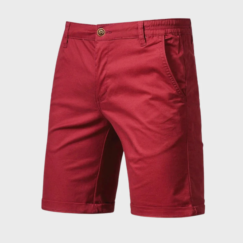Heren Chino Short – Casual Katoenen Korte Broek met Elastische Taille