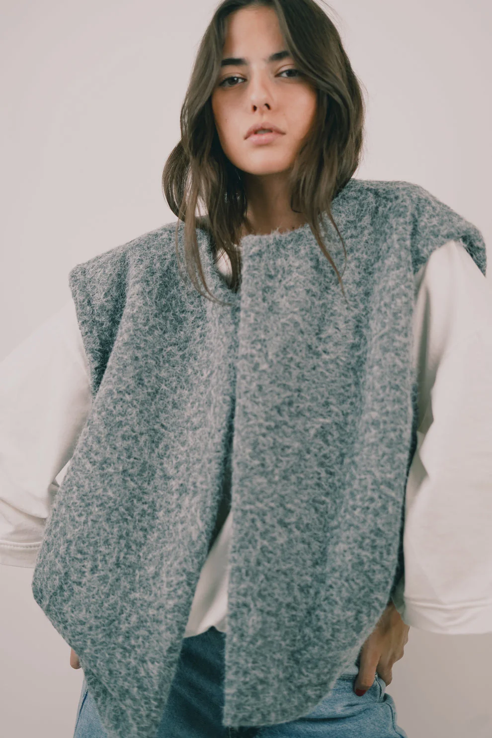 Gebreide mouwloze gilet – Warme laag met een nonchalante look