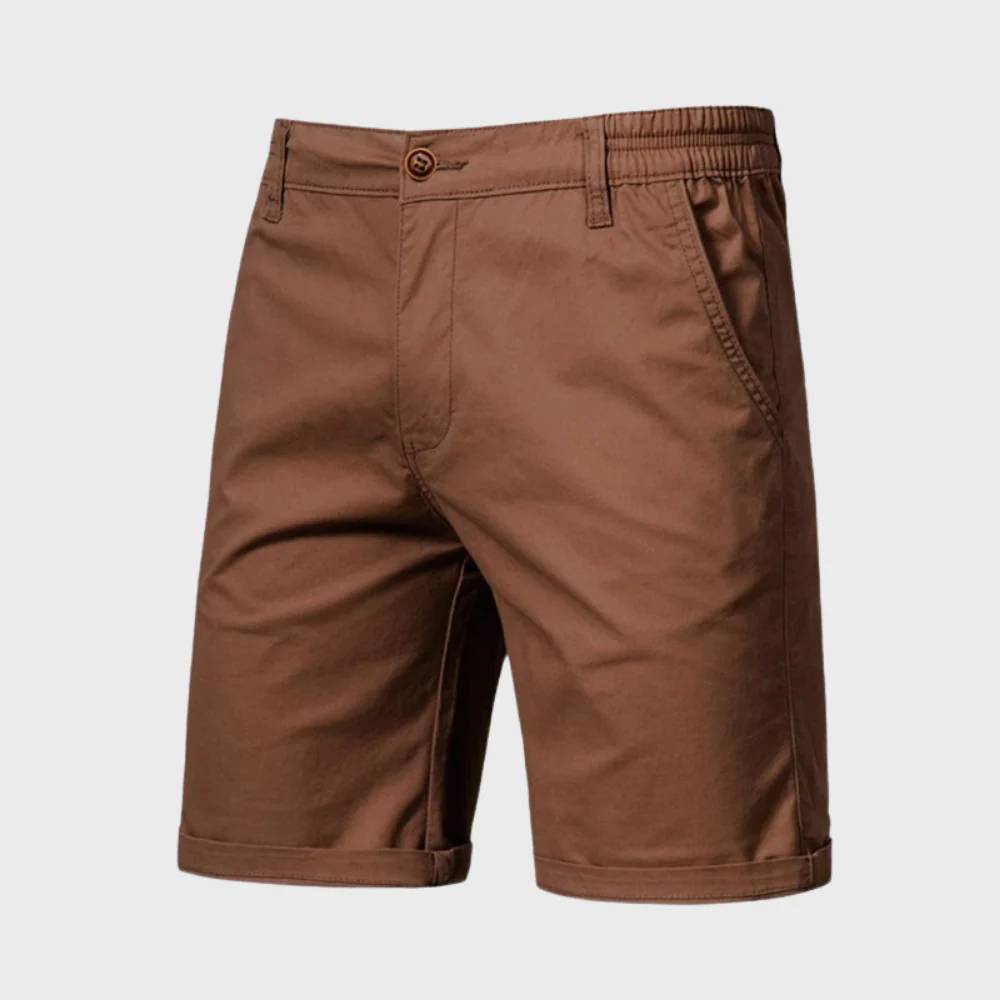 Heren Chino Short – Casual Katoenen Korte Broek met Elastische Taille
