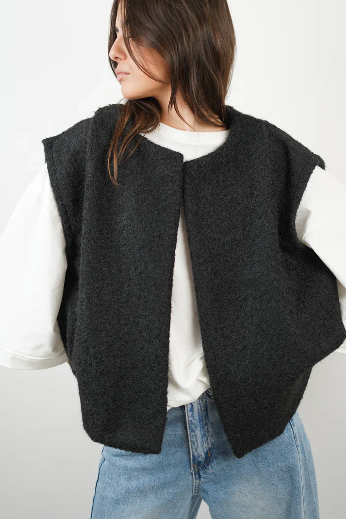 Gebreide mouwloze gilet – Warme laag met een nonchalante look