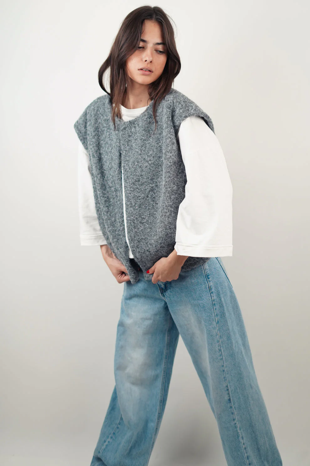 Gebreide mouwloze gilet – Warme laag met een nonchalante look