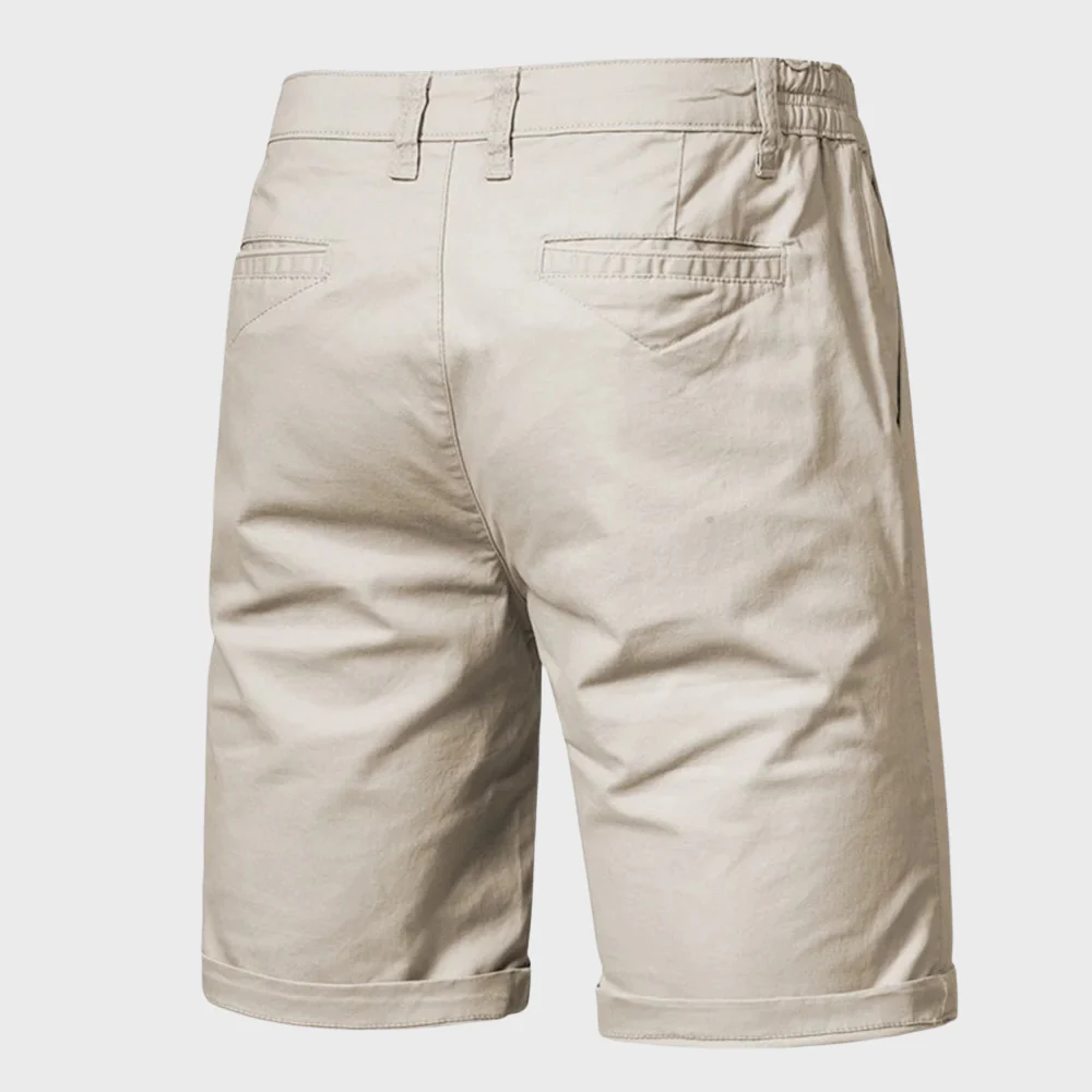 Heren Chino Short – Casual Katoenen Korte Broek met Elastische Taille