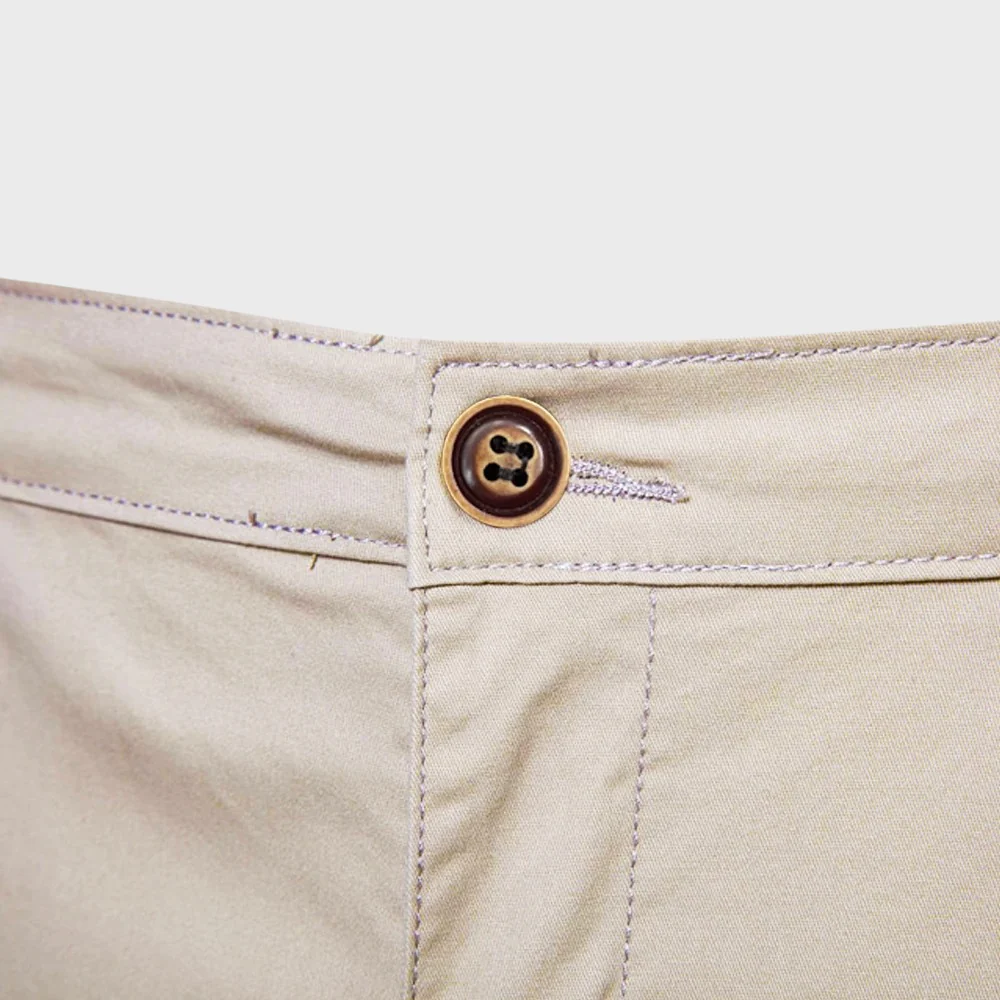 Heren Chino Short – Casual Katoenen Korte Broek met Elastische Taille