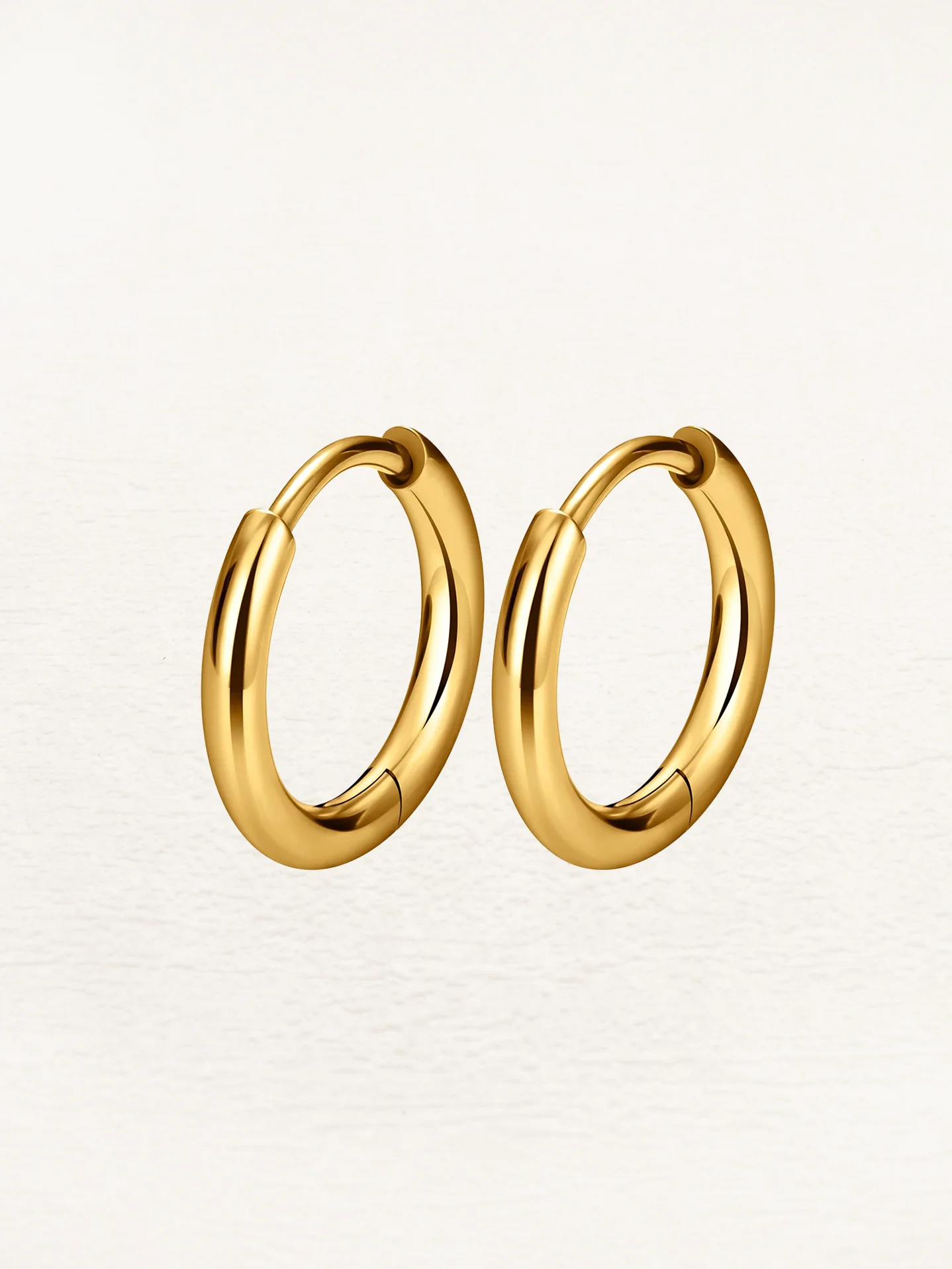 Dames set met kleine oorringen – Minimalistische oorringetjes in drie formaten