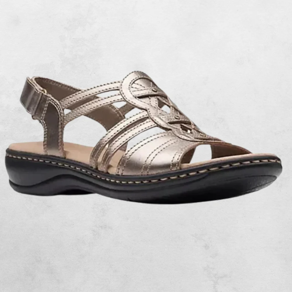 Dames Comfortsandalen – Gesloten Hiel met Verstelbare Klittenband