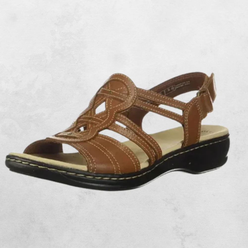 Dames Comfortsandalen – Gesloten Hiel met Verstelbare Klittenband