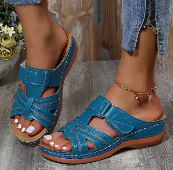 Dames Instap Sandalen met Gespdetail – Luchtig en Ondersteunend Design