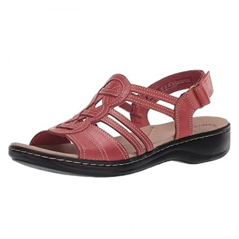 Dames Comfortsandalen – Lichte Wandelsandalen met Klittenband en Stevige Zool