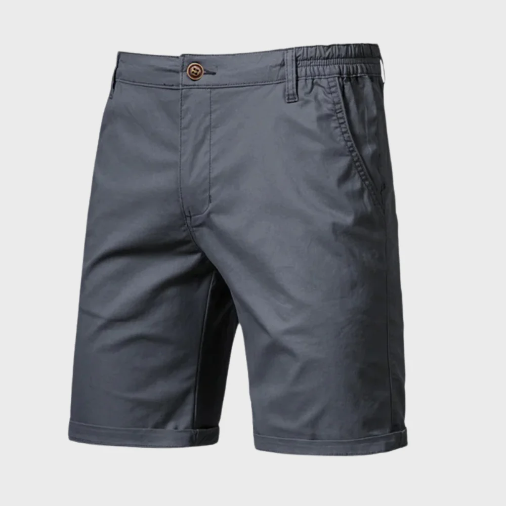 Heren Chino Short – Casual Katoenen Korte Broek met Elastische Taille