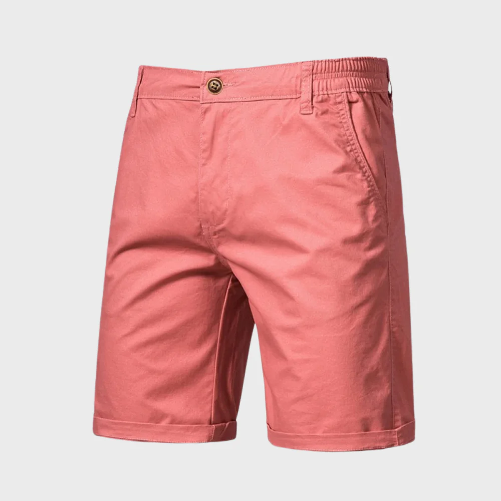 Heren Chino Short – Casual Katoenen Korte Broek met Elastische Taille