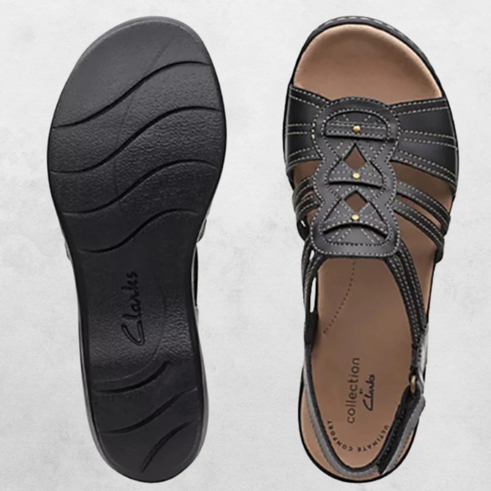 Dames Comfortsandalen – Gesloten Hiel met Verstelbare Klittenband