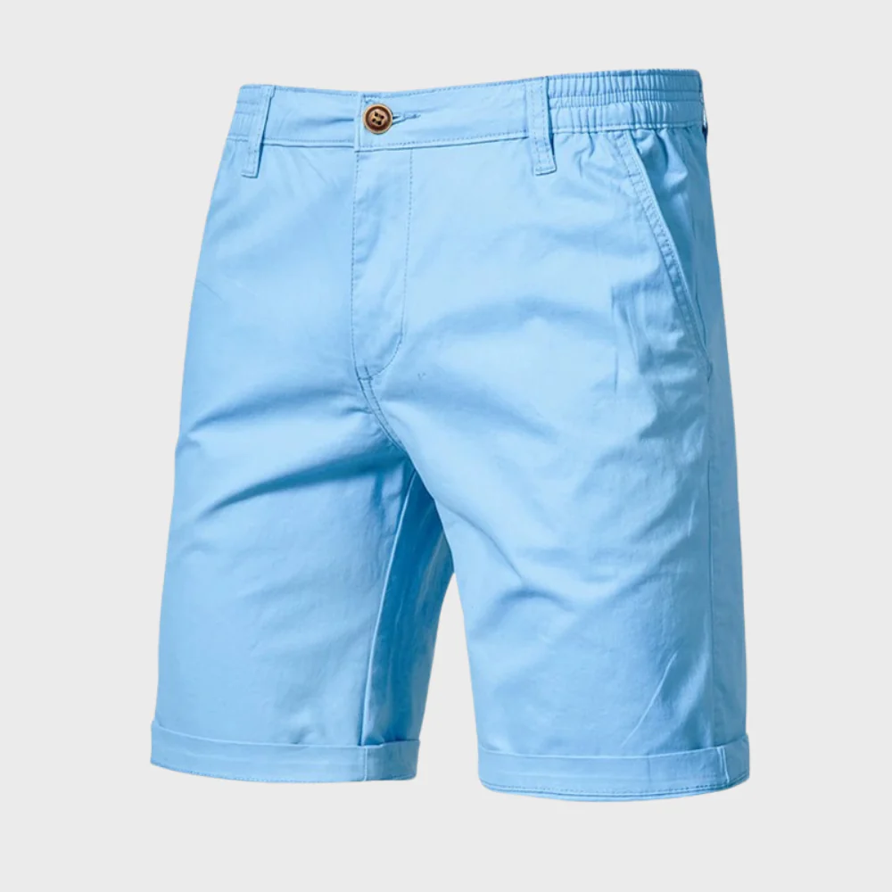 Heren Chino Short – Casual Katoenen Korte Broek met Elastische Taille