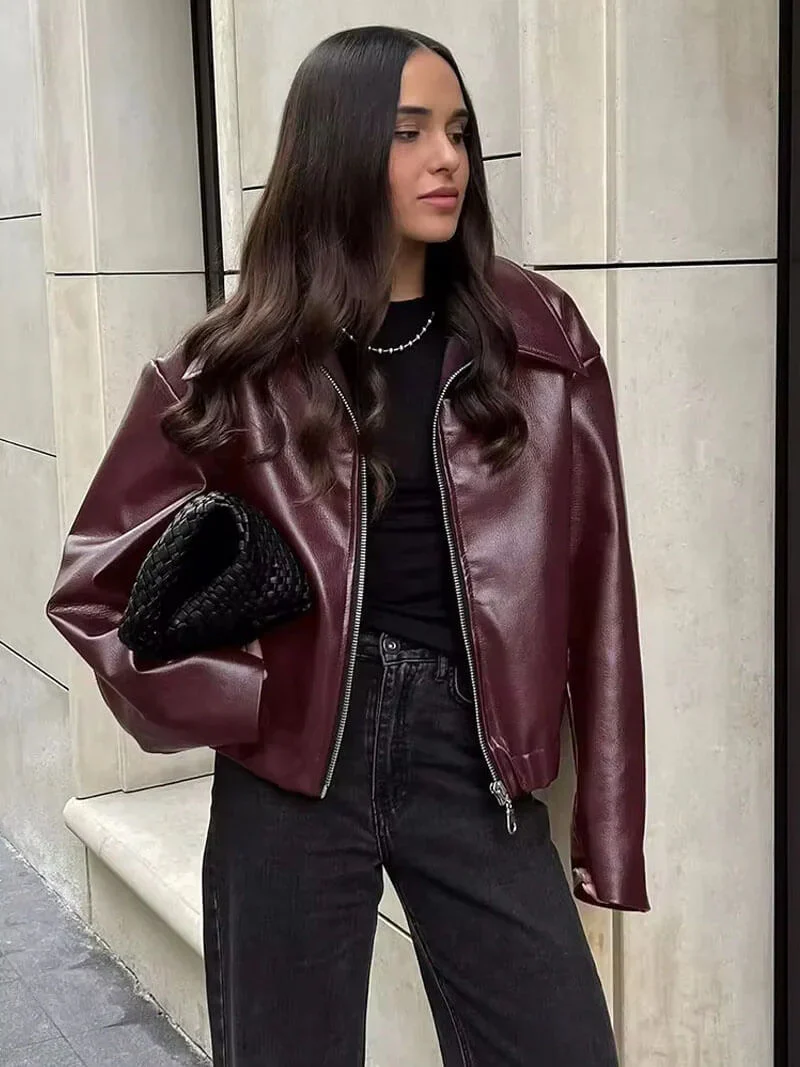 Boxy leren jas – Tijdloze statement outerwear