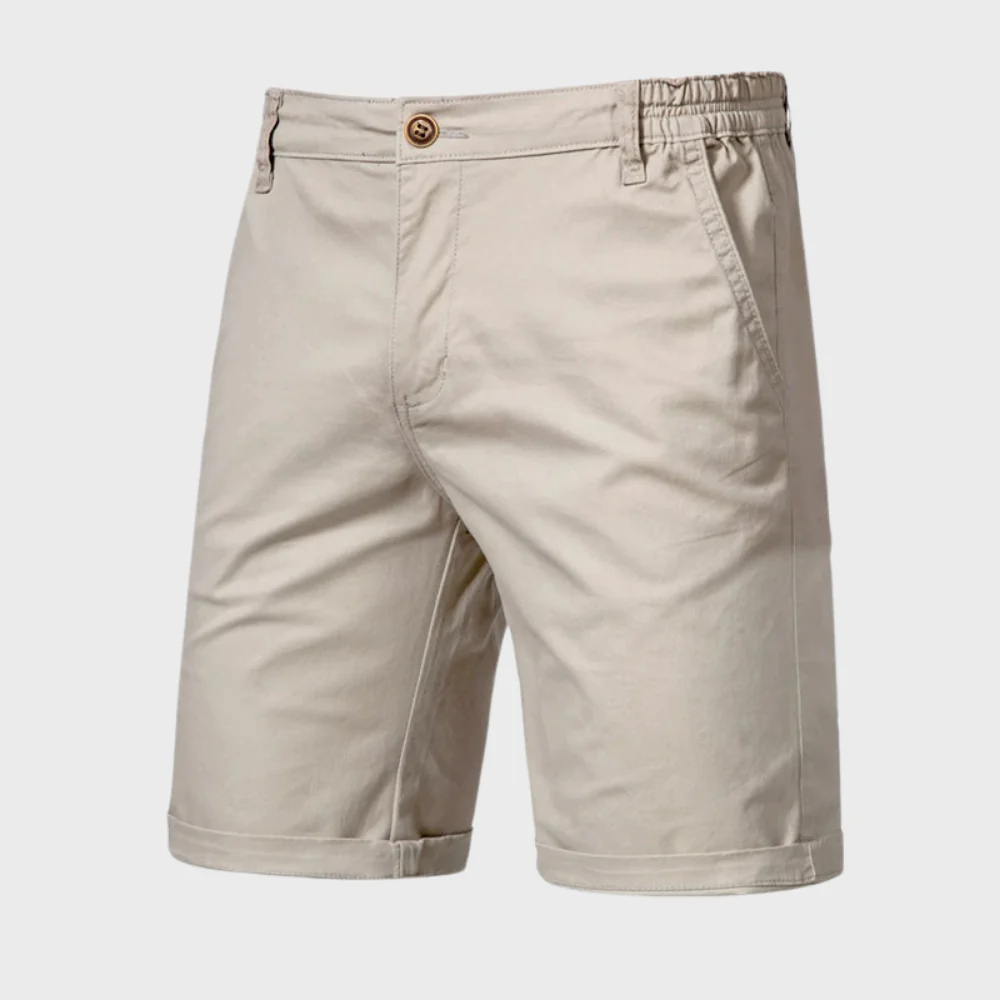 Heren Chino Short – Casual Katoenen Korte Broek met Elastische Taille