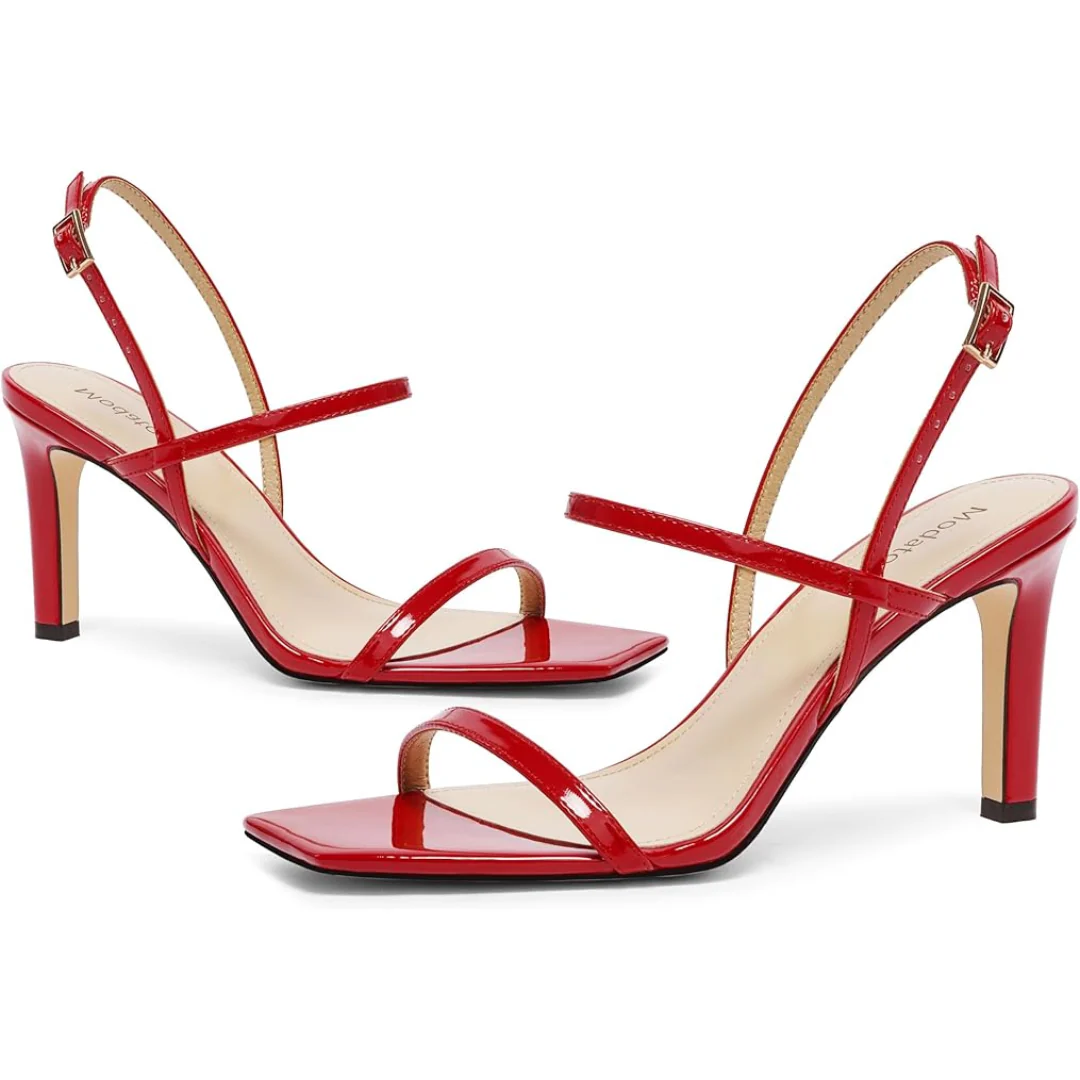 Dames Hoge Sandalen – Minimalistisch Design met Slanke Hak