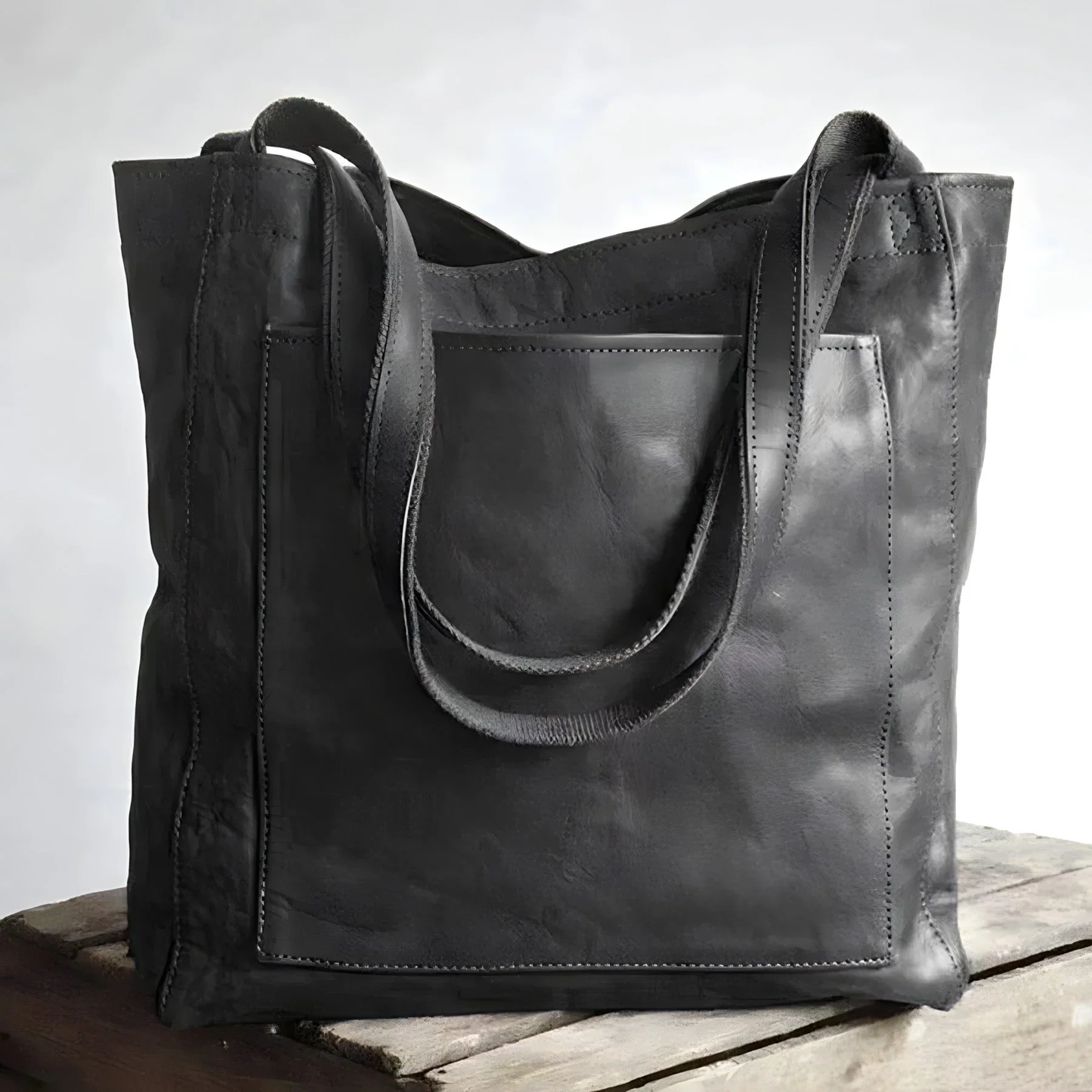 Leren shopper tas – Minimalistisch ontwerp met ruime opbergcapaciteit