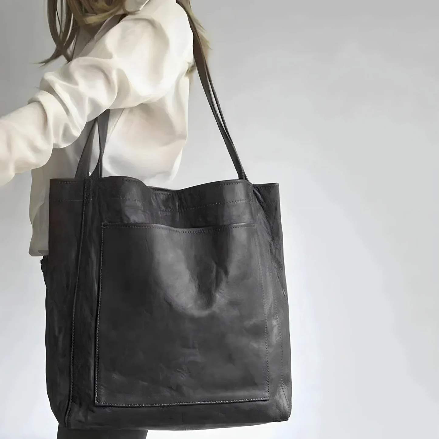 Leren shopper tas – Minimalistisch ontwerp met ruime opbergcapaciteit