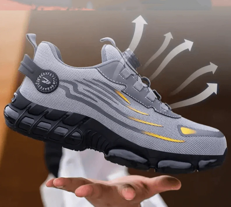 Heren Veiligheidssneakers - Draaiknop Sluiting - Luchtzool