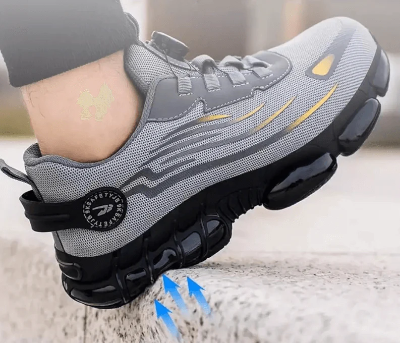 Heren Veiligheidssneakers - Draaiknop Sluiting - Luchtzool