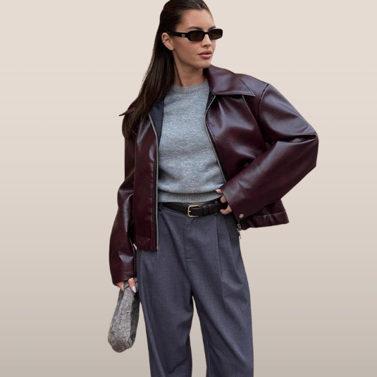 Boxy leren jas – Tijdloze statement outerwear
