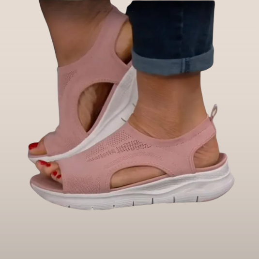 Dames Sandalen - Sportieve Instapper - Luchtig Mesh - Dempende Zool