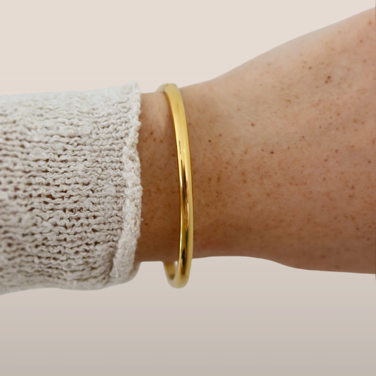 Dames Armband – Strakke Ovale Bangle