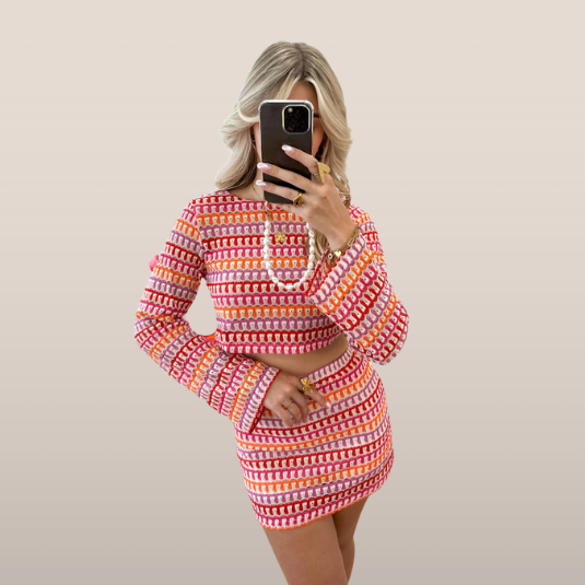 Elodie – Gebreide Tweedelige Set