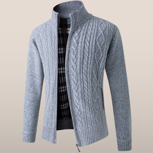 Hugo – Gebreide Vest met Rits voor Heren
