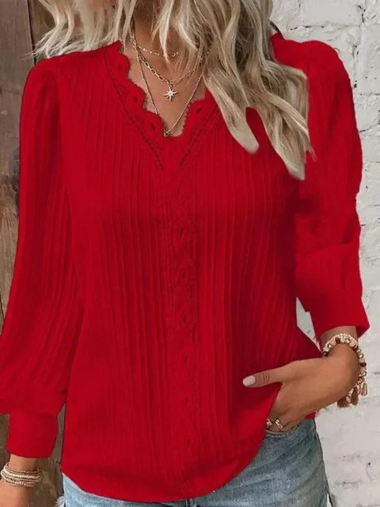 Lena – Elegante Witte Blouse