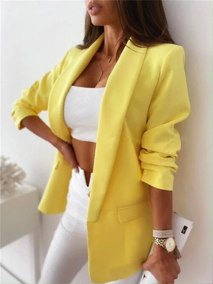 Livia – Getailleerde Blazer met Lange Mouwen