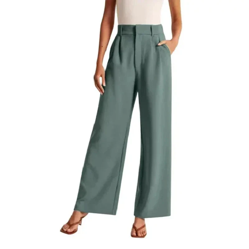 Marieke – Hoge Taille Pantalon met Wijde Pijpen