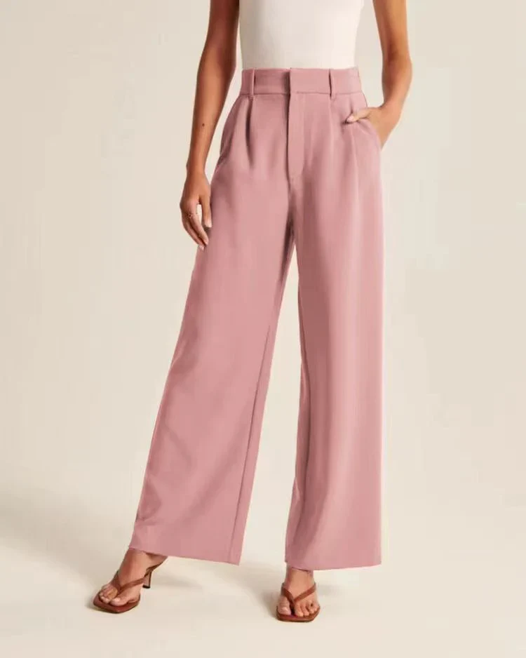 Marieke – Hoge Taille Pantalon met Wijde Pijpen