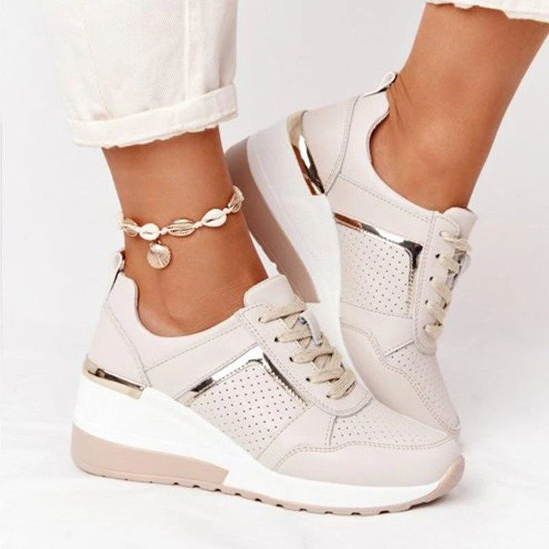 Noëlle – Sneakers met Sleehak