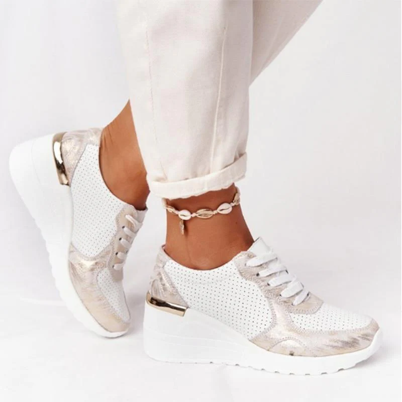 Noëlle – Sneakers met Sleehak