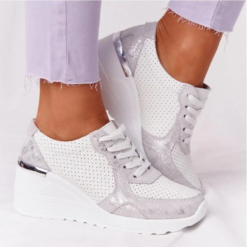 Noëlle – Sneakers met Sleehak