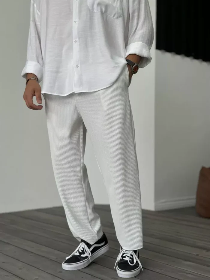 Raf – Ribbroek met Elastische Tailleband