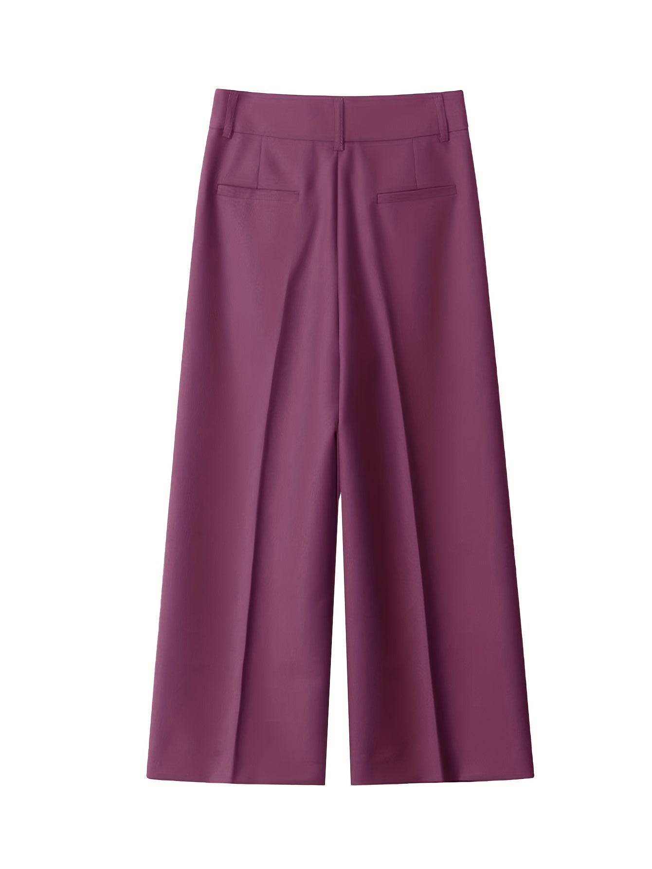 Dames broek – Culotte met hoge taille en knoopdetails