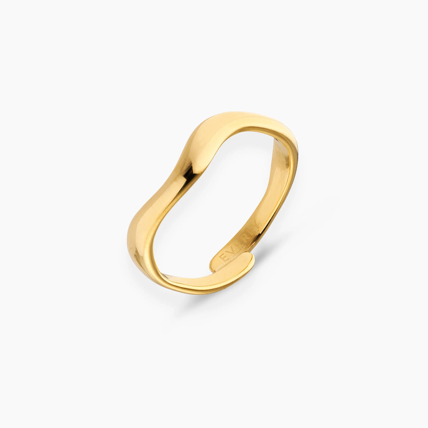 Dames ring – Open design met vloeiende organische vorm