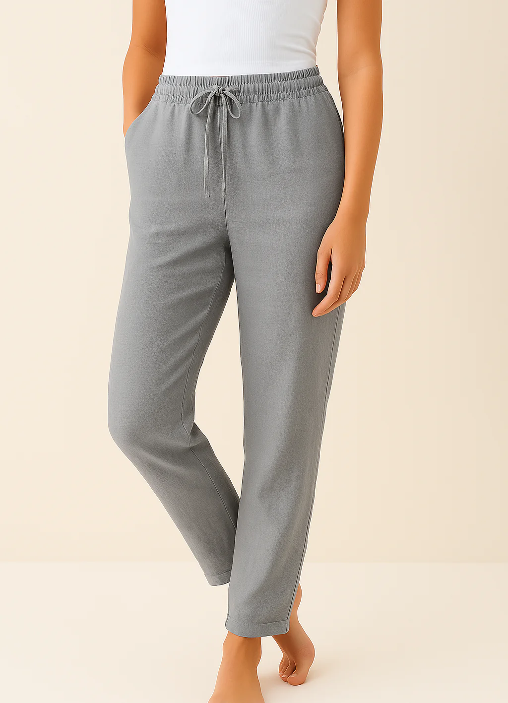 Dames Broek met Trekkoord – Casual Regular Fit