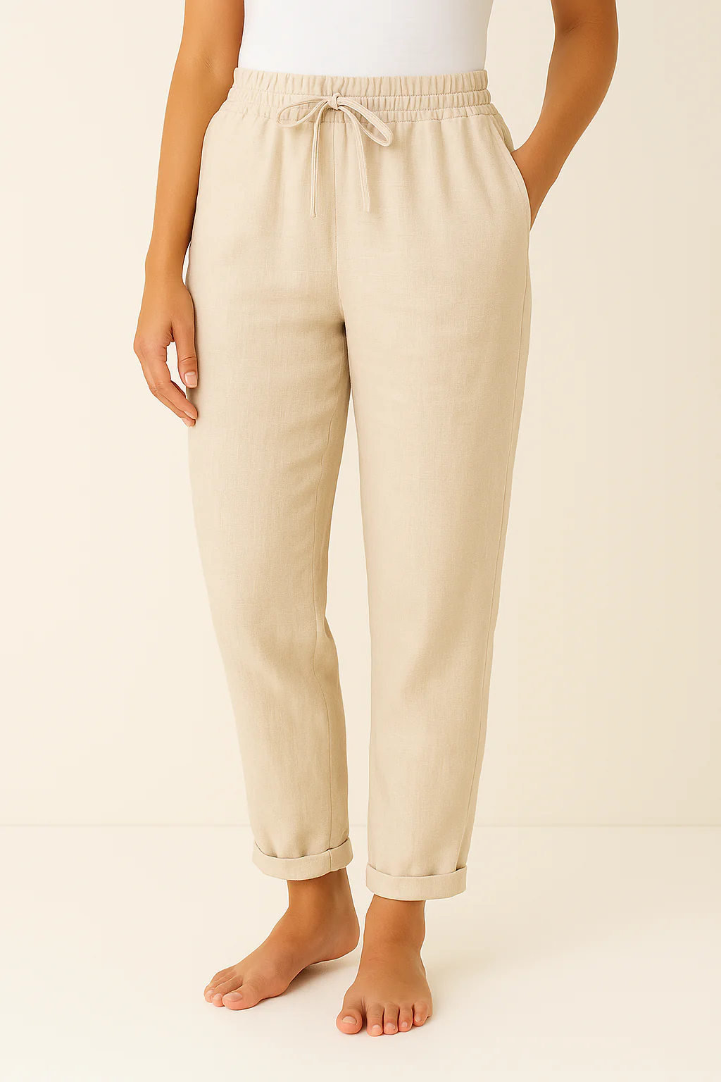 Dames Broek met Trekkoord – Casual Regular Fit