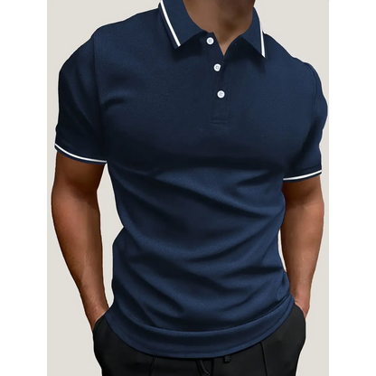 Willem - Casual polo met korte mouwen